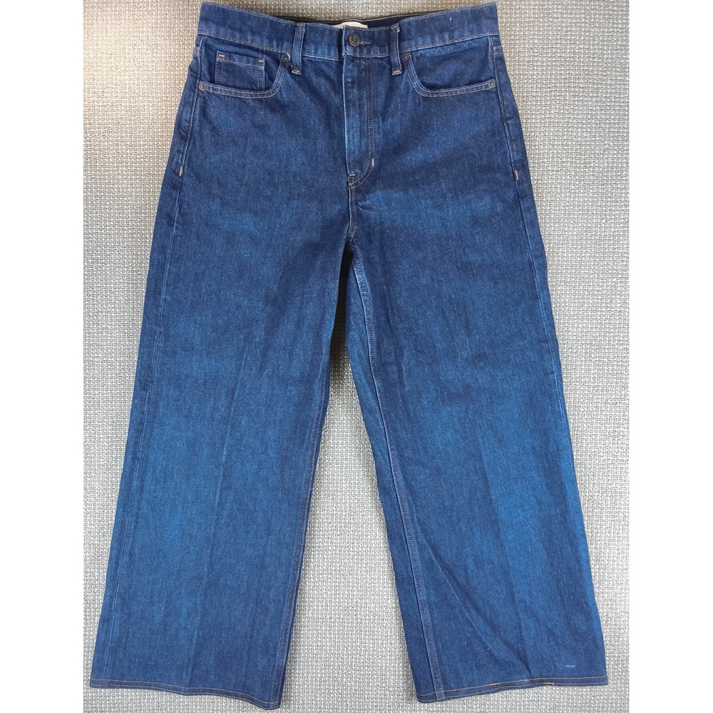 Banana Republic high-rise rigid wide-leg Cropped  jeans